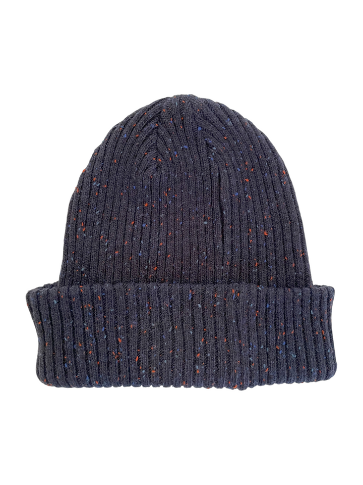 Robert's Place Navy Ribbed Beanie Hat